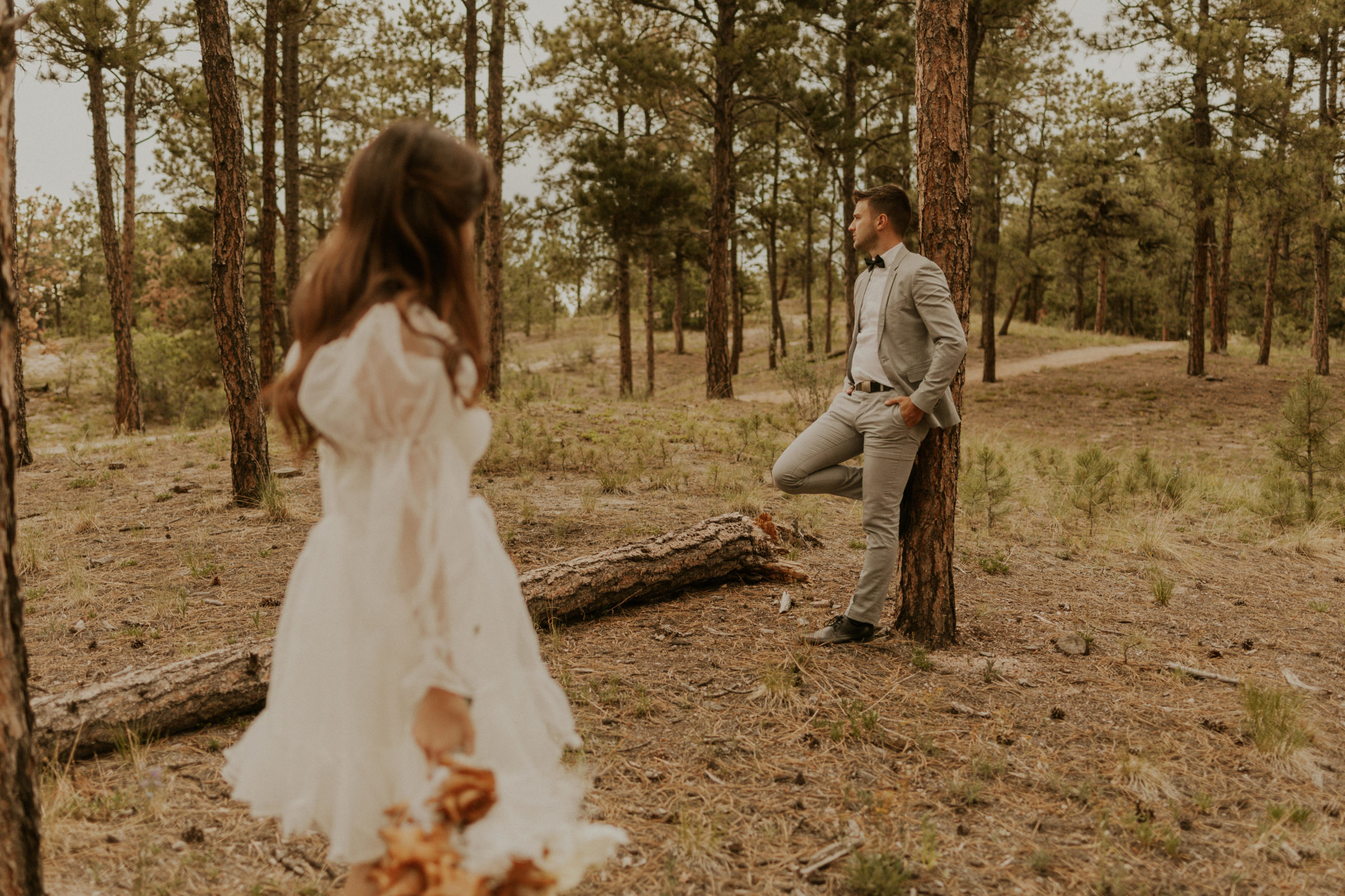Black Forest, Colorado intimate summer elopement